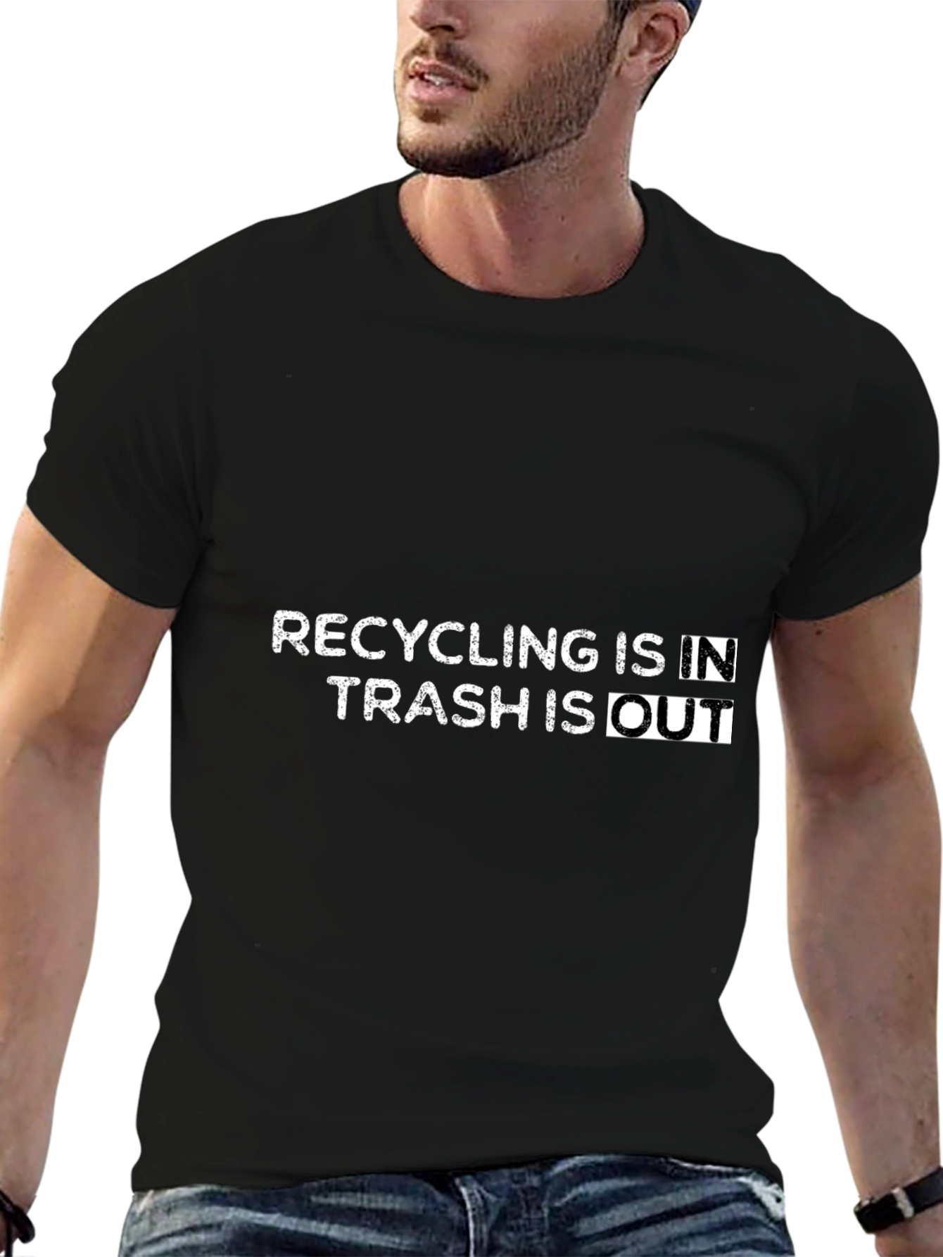 Recycling In Trash Out Graphic Tee