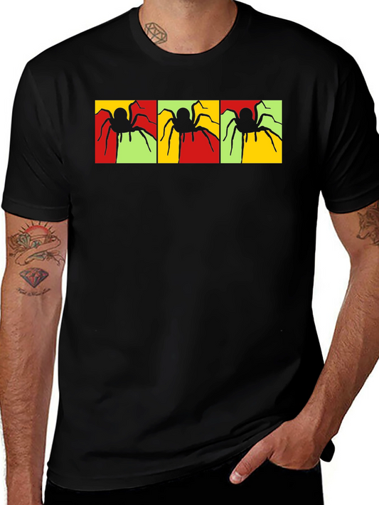 Spider Graphic T-Shirt - Bold Pop Art Design