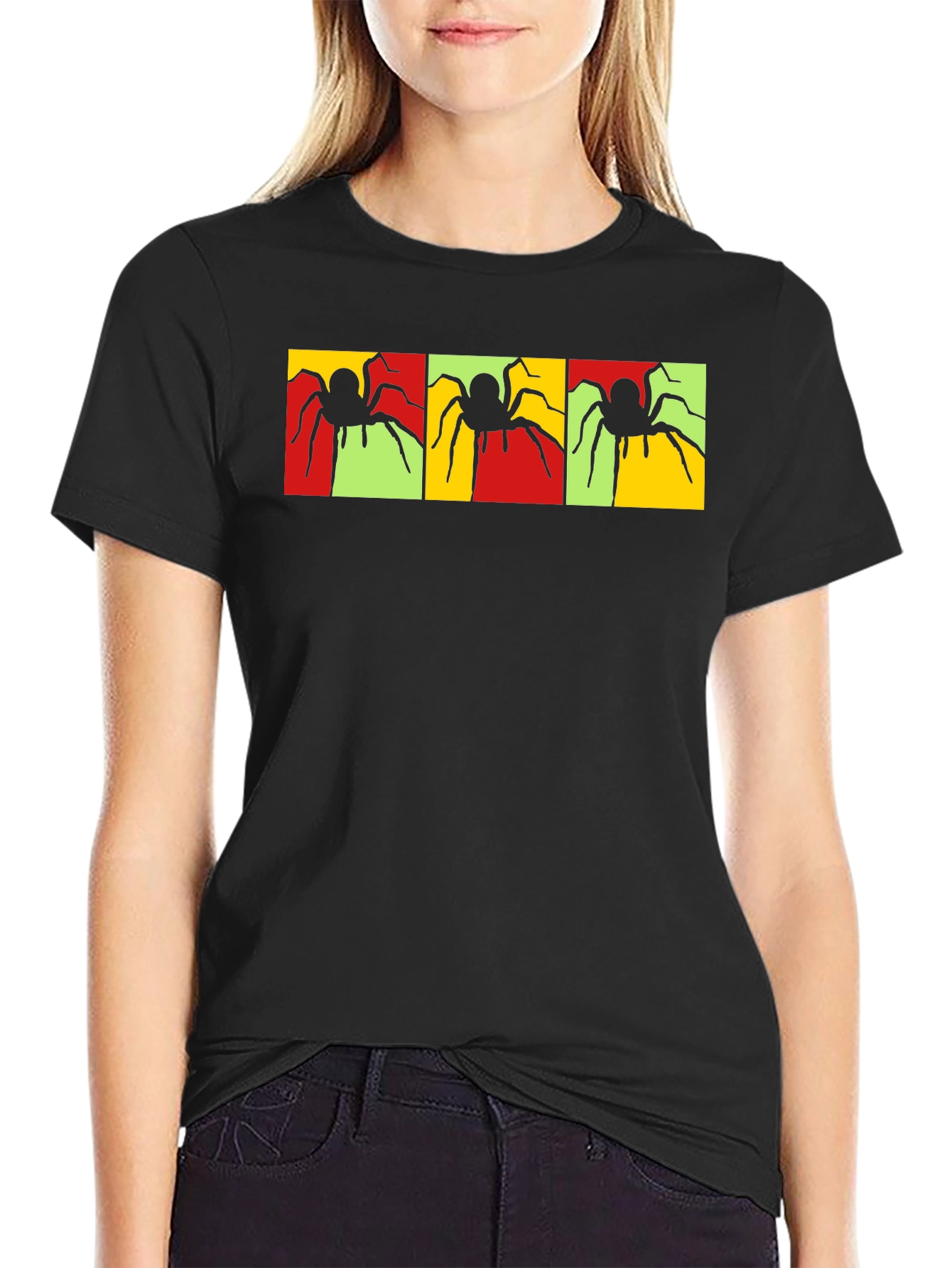 Spider Graphic T-Shirt - Bold Pop Art Design