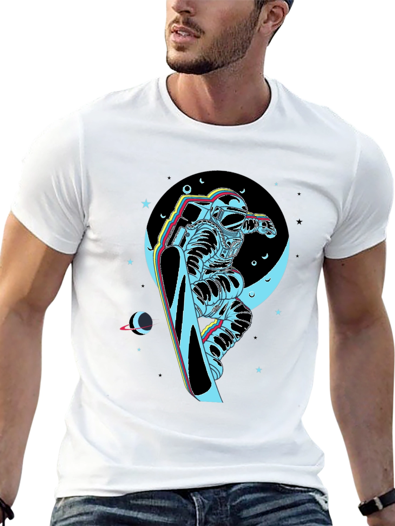 Astronaut Snowboarder T-Shirt