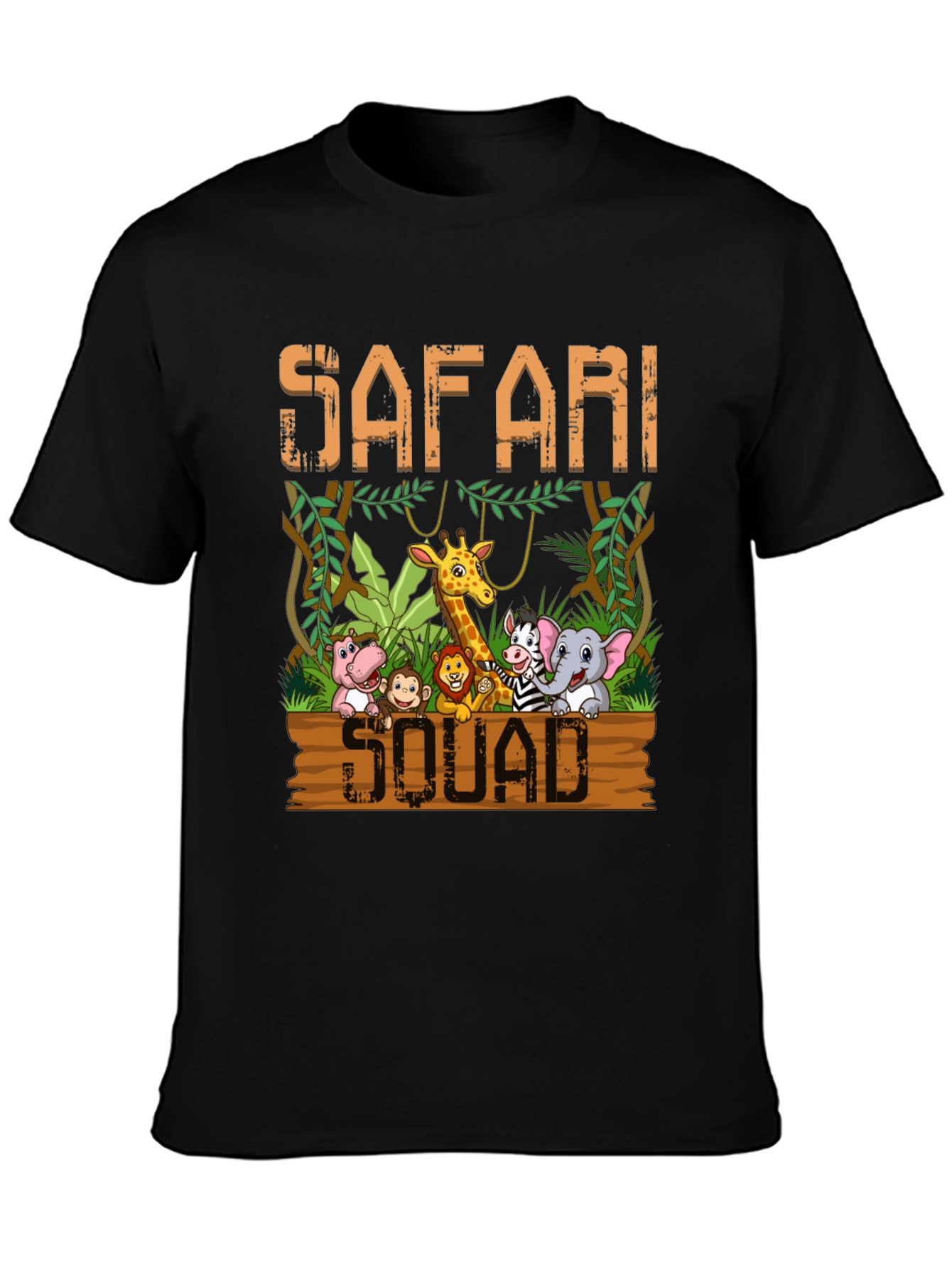 Safari Squad T-Shirt - Jungle Animal Cartoon