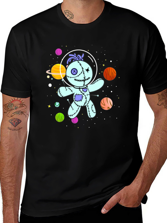 Astronaut Voodoo Doll T-Shirt - Unisex Black Tee