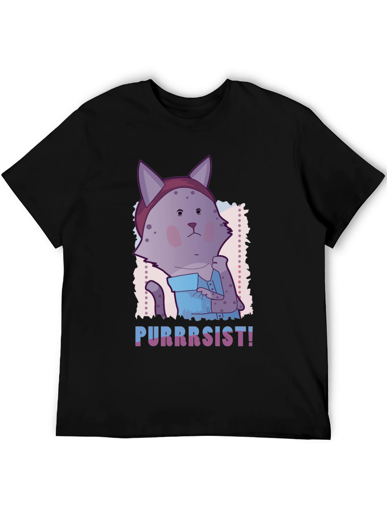 Purrrsist! Cat Graphic Tee - Unisex Soft Cotton