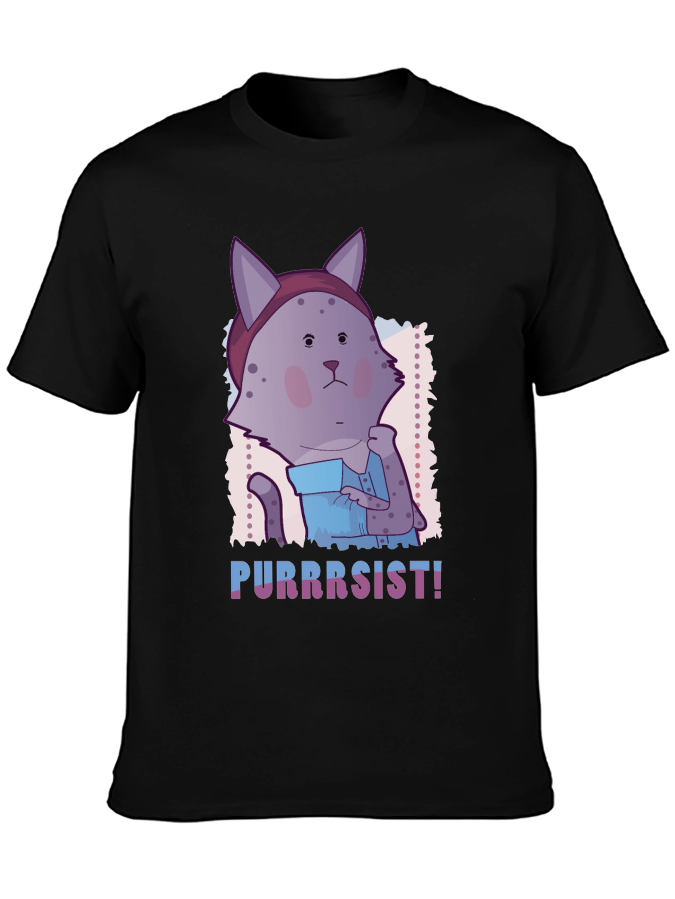 Purrrsist! Cat Graphic Tee - Unisex Soft Cotton