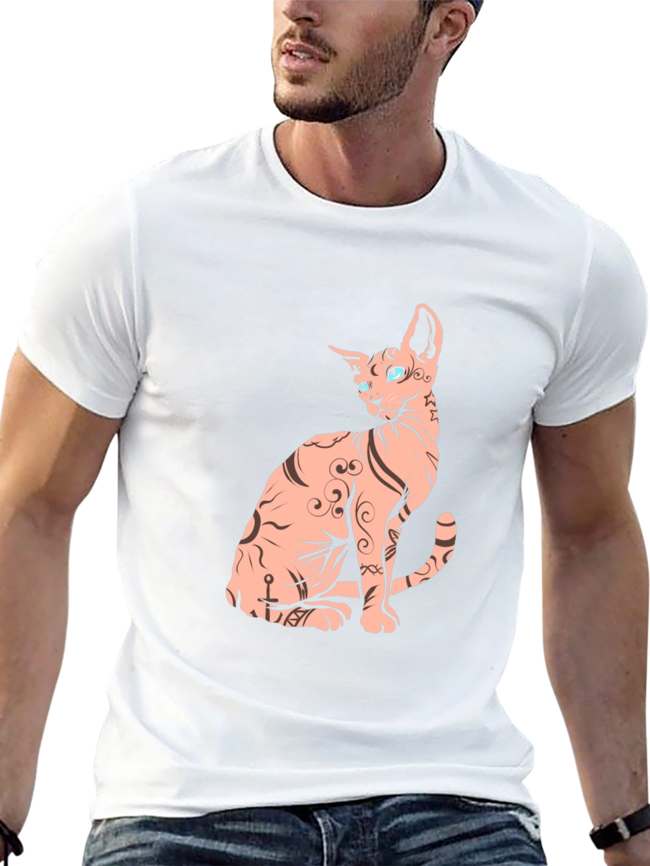 Sphynx Cat Graphic Tee - Unique & Stylish