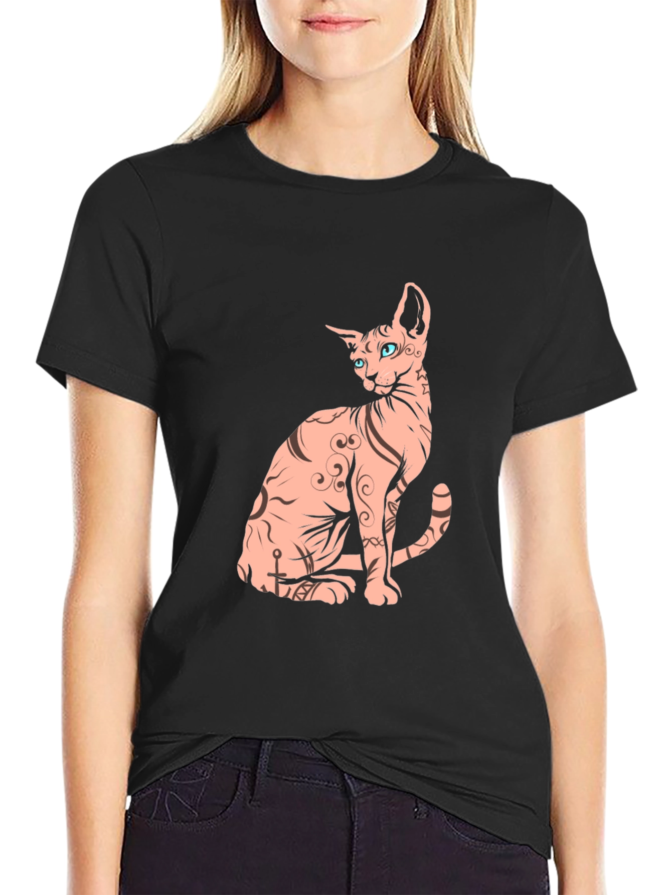 Sphynx Cat Graphic Tee - Unique & Stylish