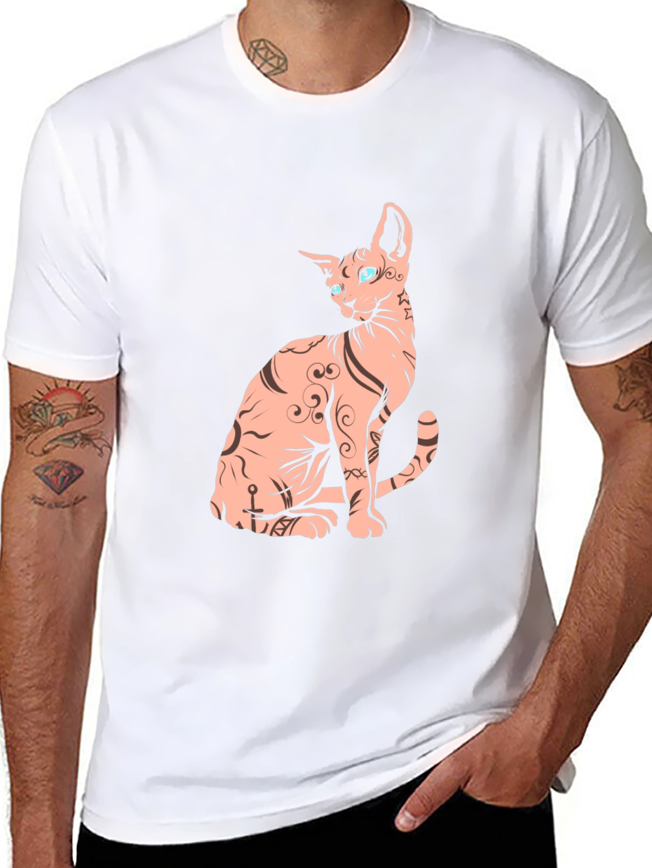 Sphynx Cat Graphic Tee - Unique & Stylish