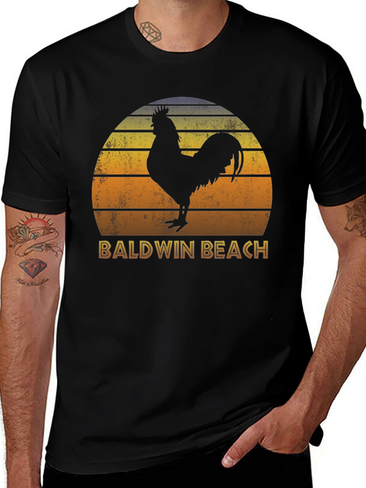 Baldwin Beach Rooster T-Shirt Sunset Style