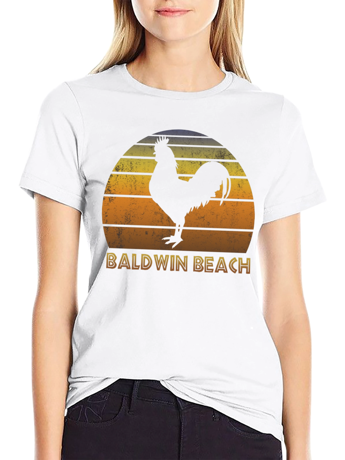 Baldwin Beach Rooster T-Shirt Sunset Style
