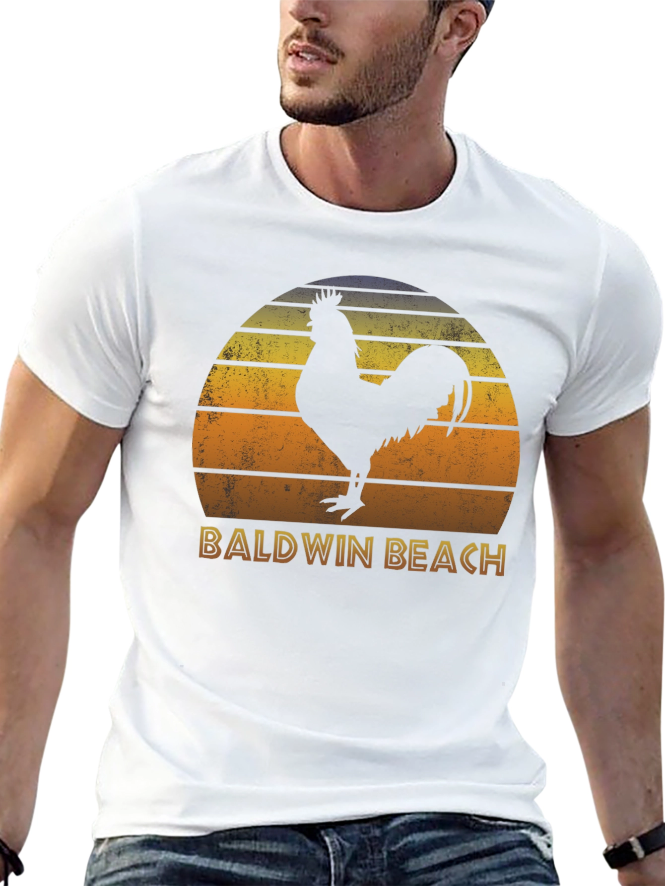 Baldwin Beach Rooster T-Shirt Sunset Style