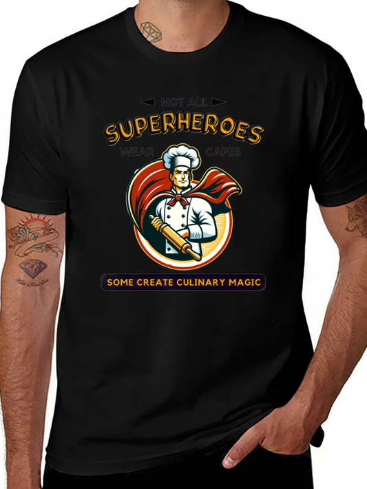 Culinary Superhero T-Shirt: Chef Design