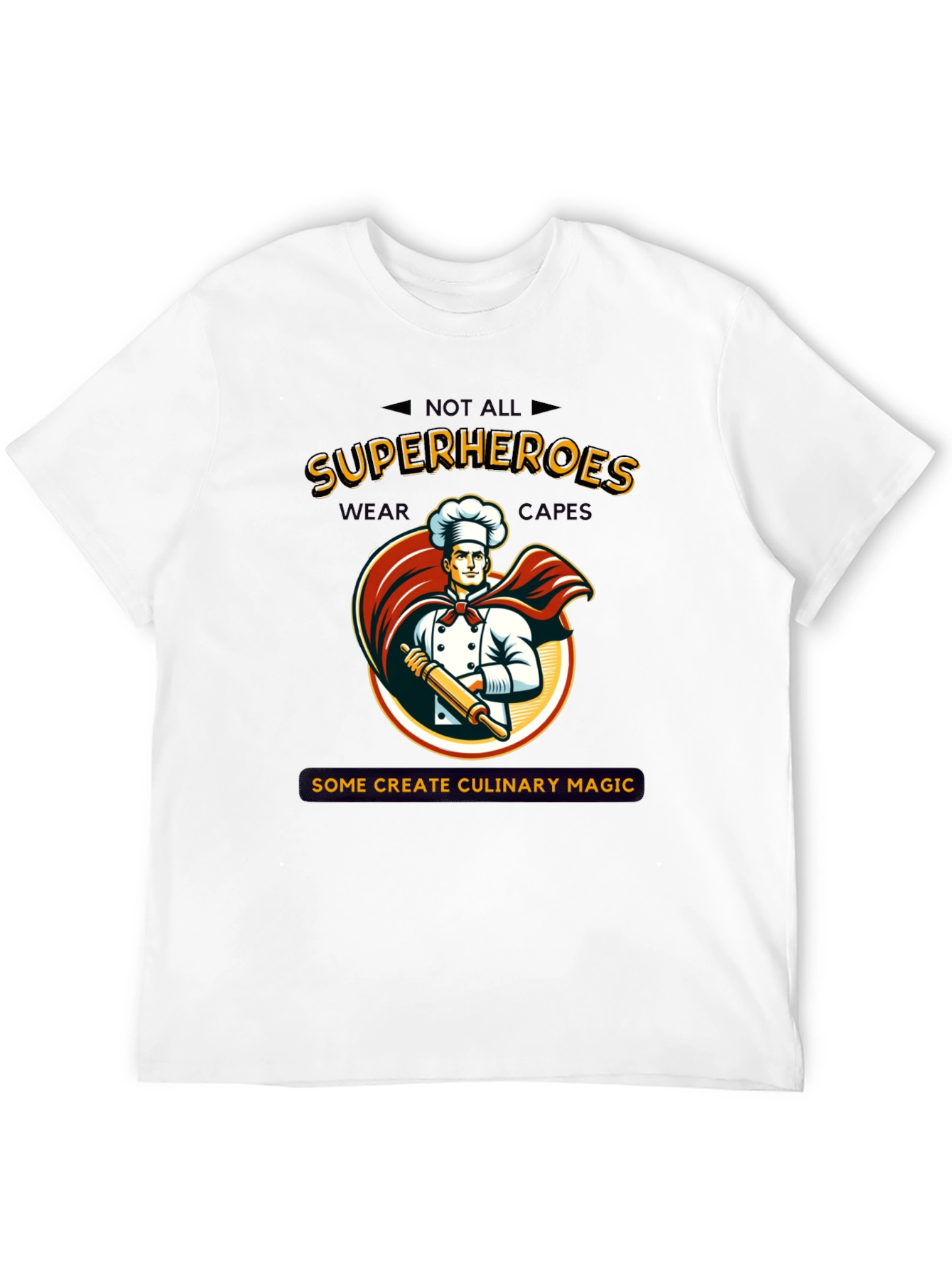 Culinary Superhero T-Shirt: Chef Design