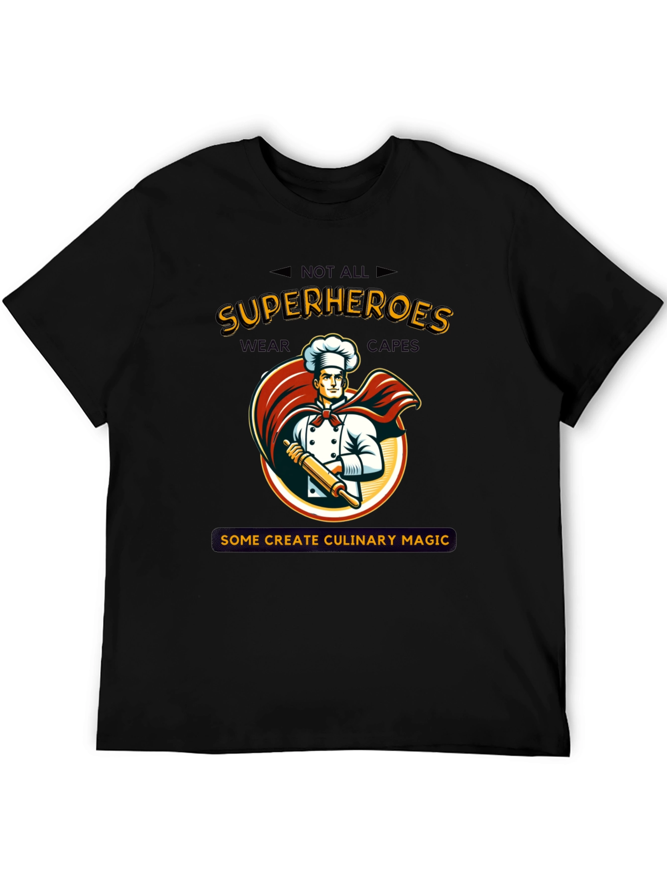 Culinary Superhero T-Shirt: Chef Design