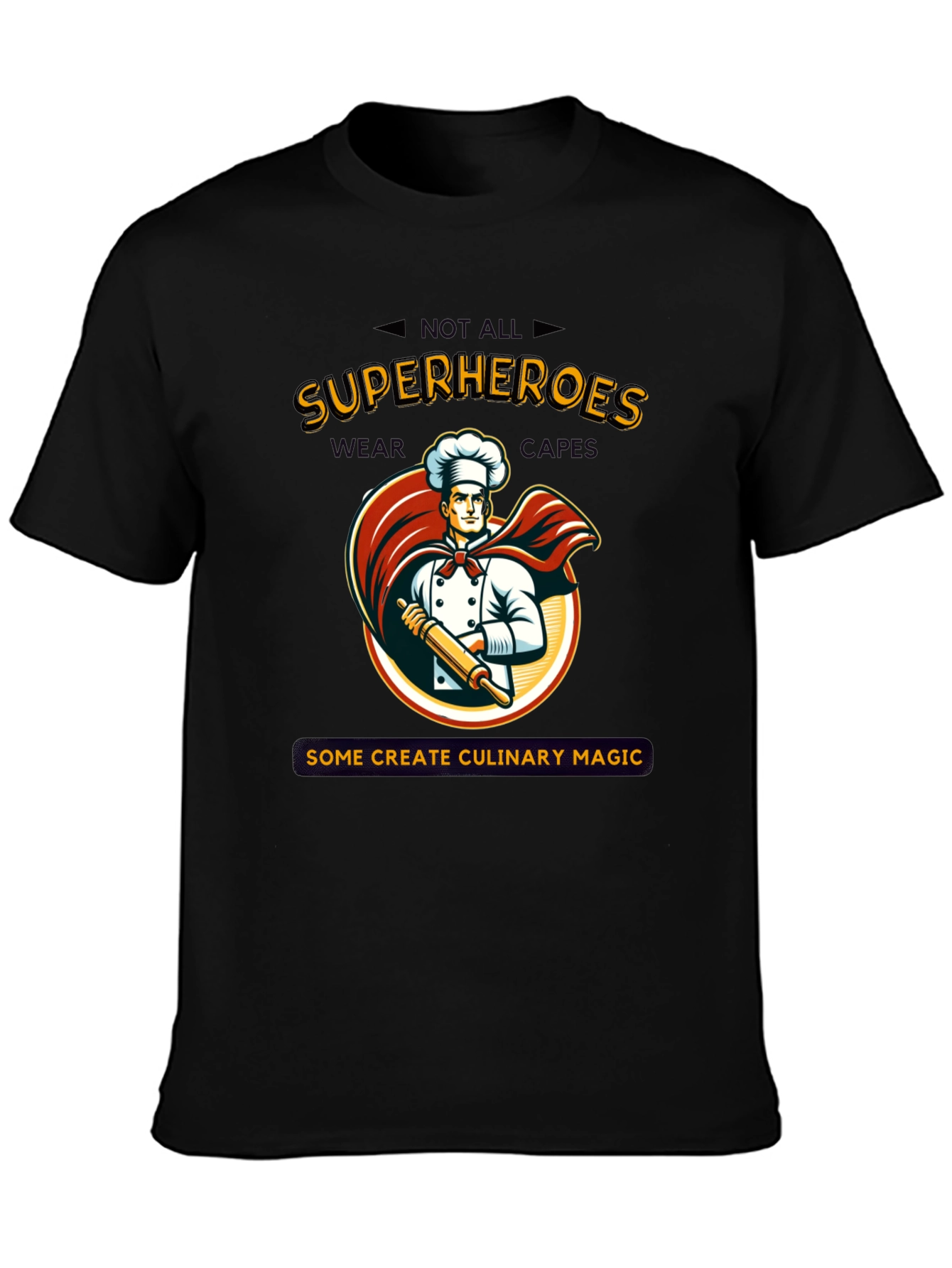 Culinary Superhero T-Shirt: Chef Design