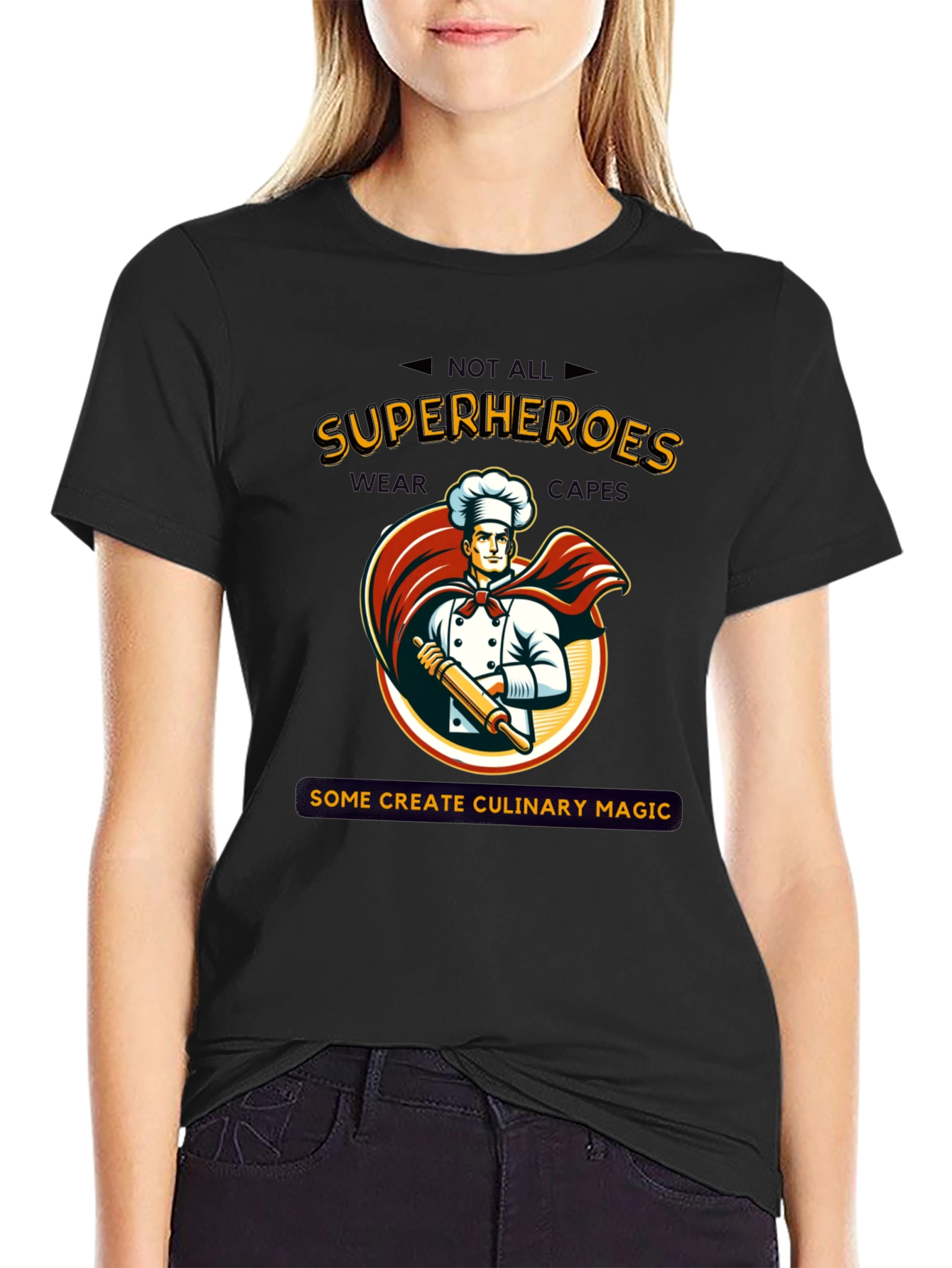 Culinary Superhero T-Shirt: Chef Design