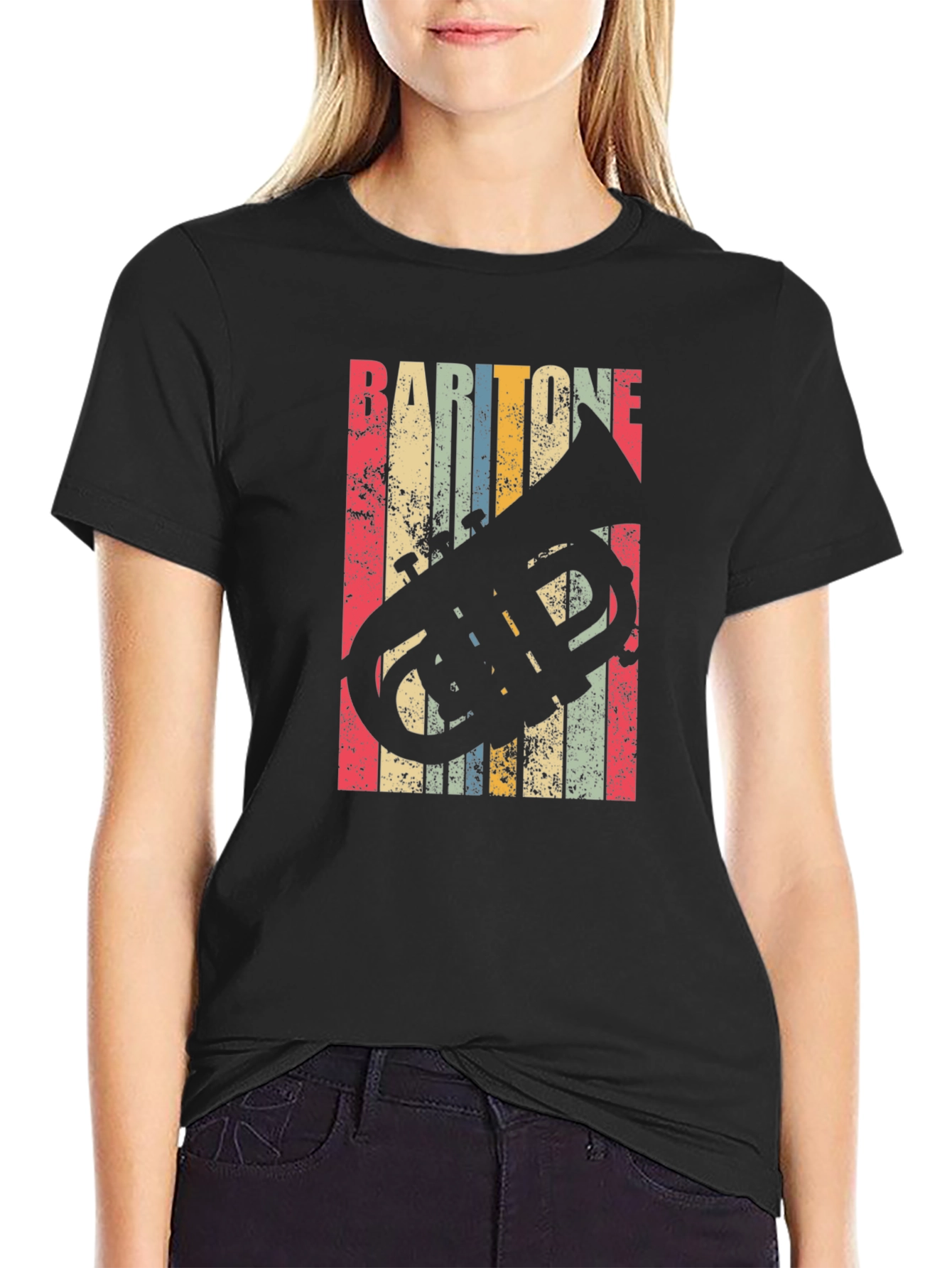 Baritone Horn Retro Style T-Shirt