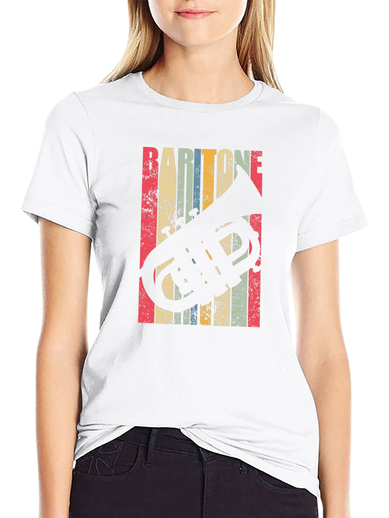 Baritone Horn Retro Style T-Shirt