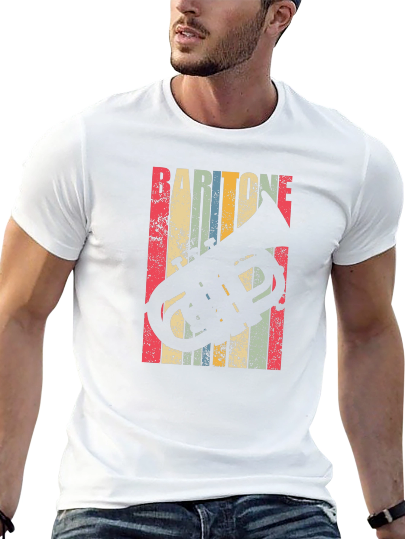 Baritone Horn Retro Style T-Shirt