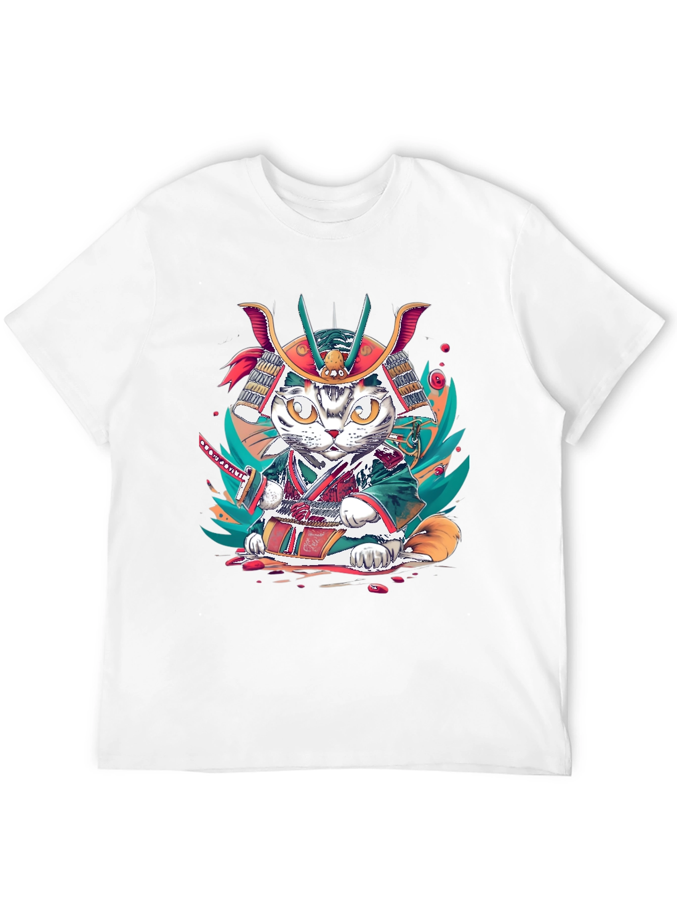 Samurai Cat T-Shirt: Unique Graphic Tee