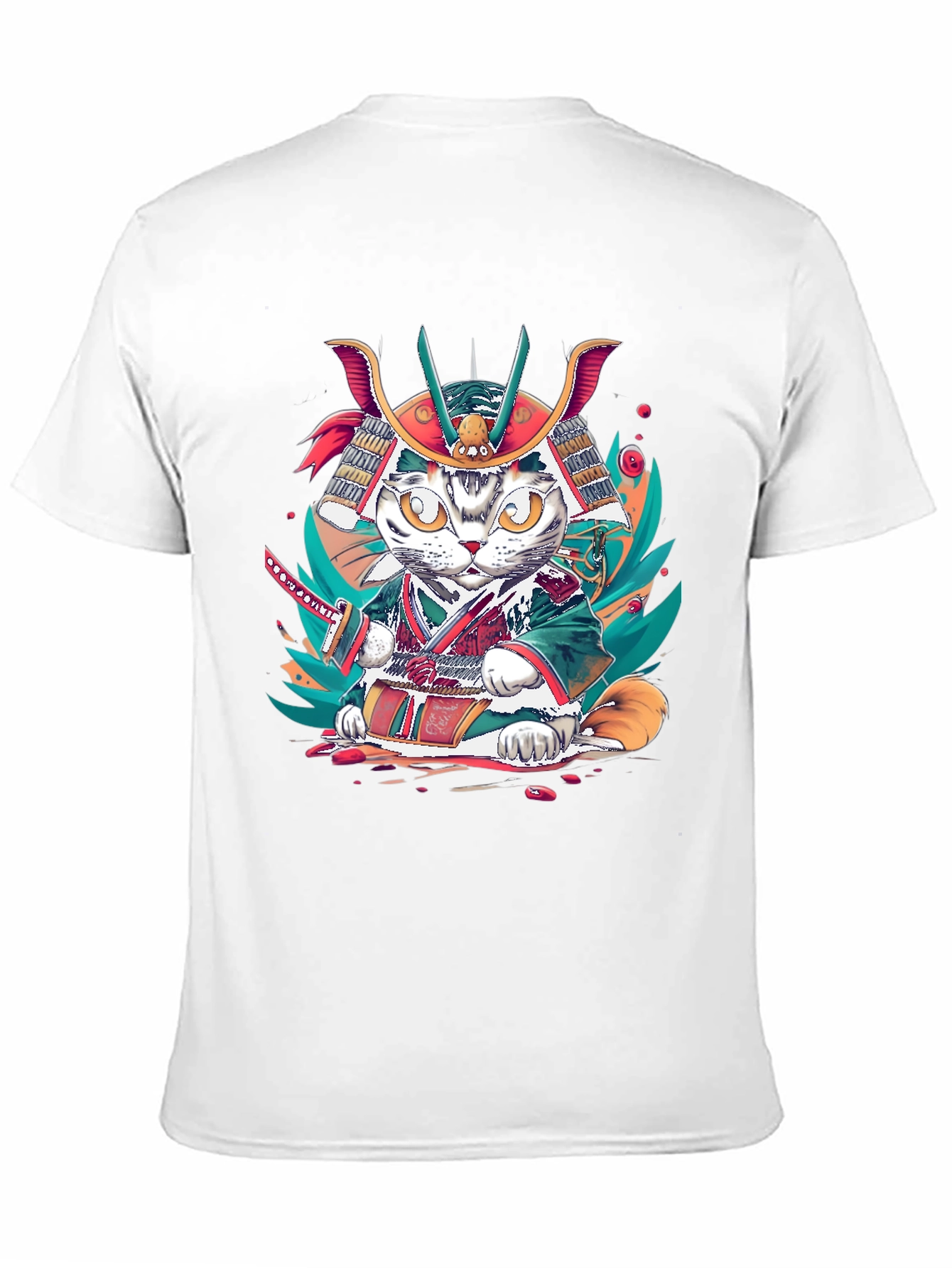 Samurai Cat T-Shirt: Unique Graphic Tee