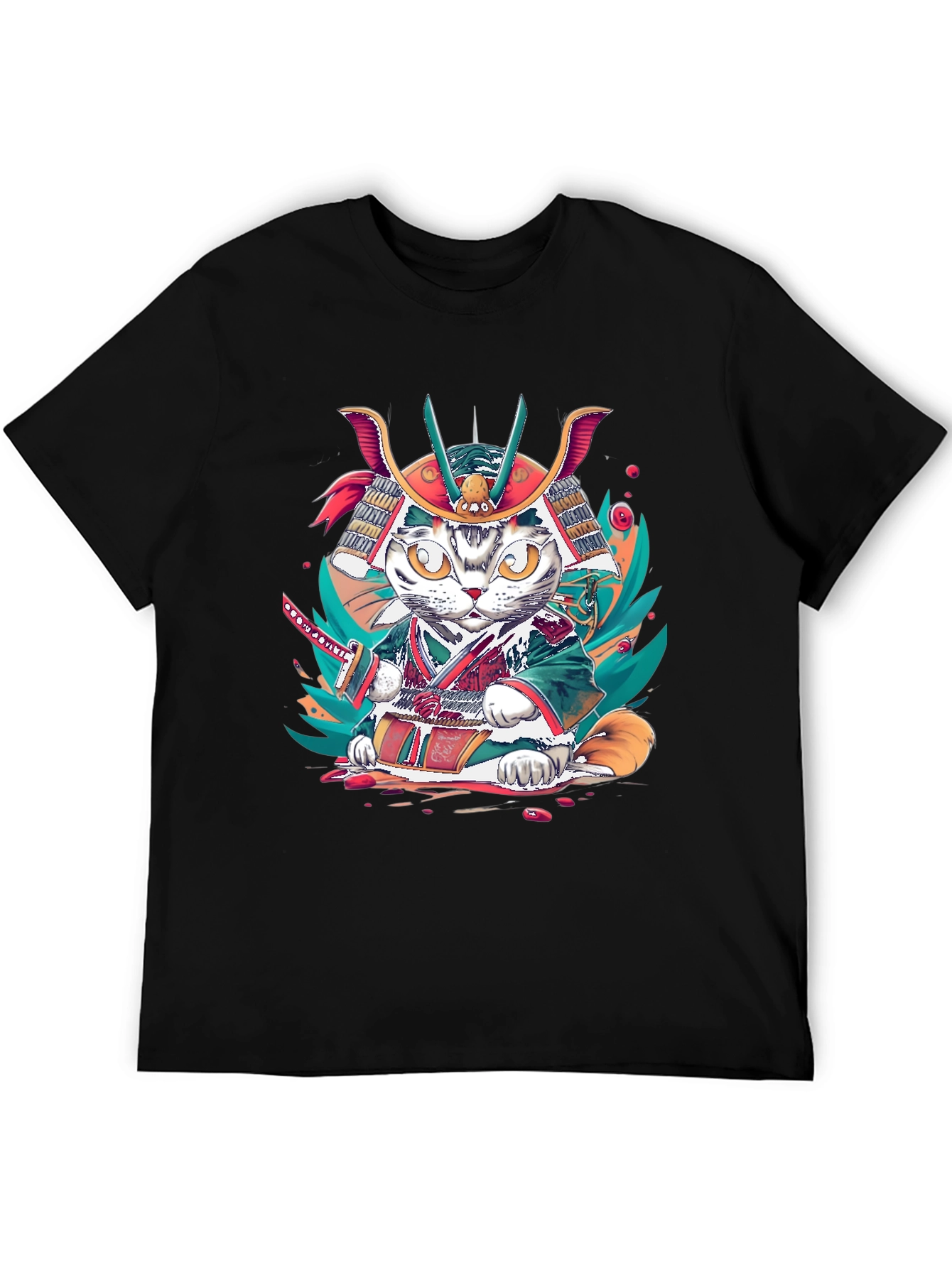 Samurai Cat T-Shirt: Unique Graphic Tee