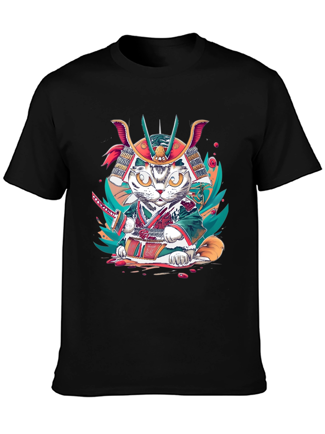 Samurai Cat T-Shirt: Unique Graphic Tee