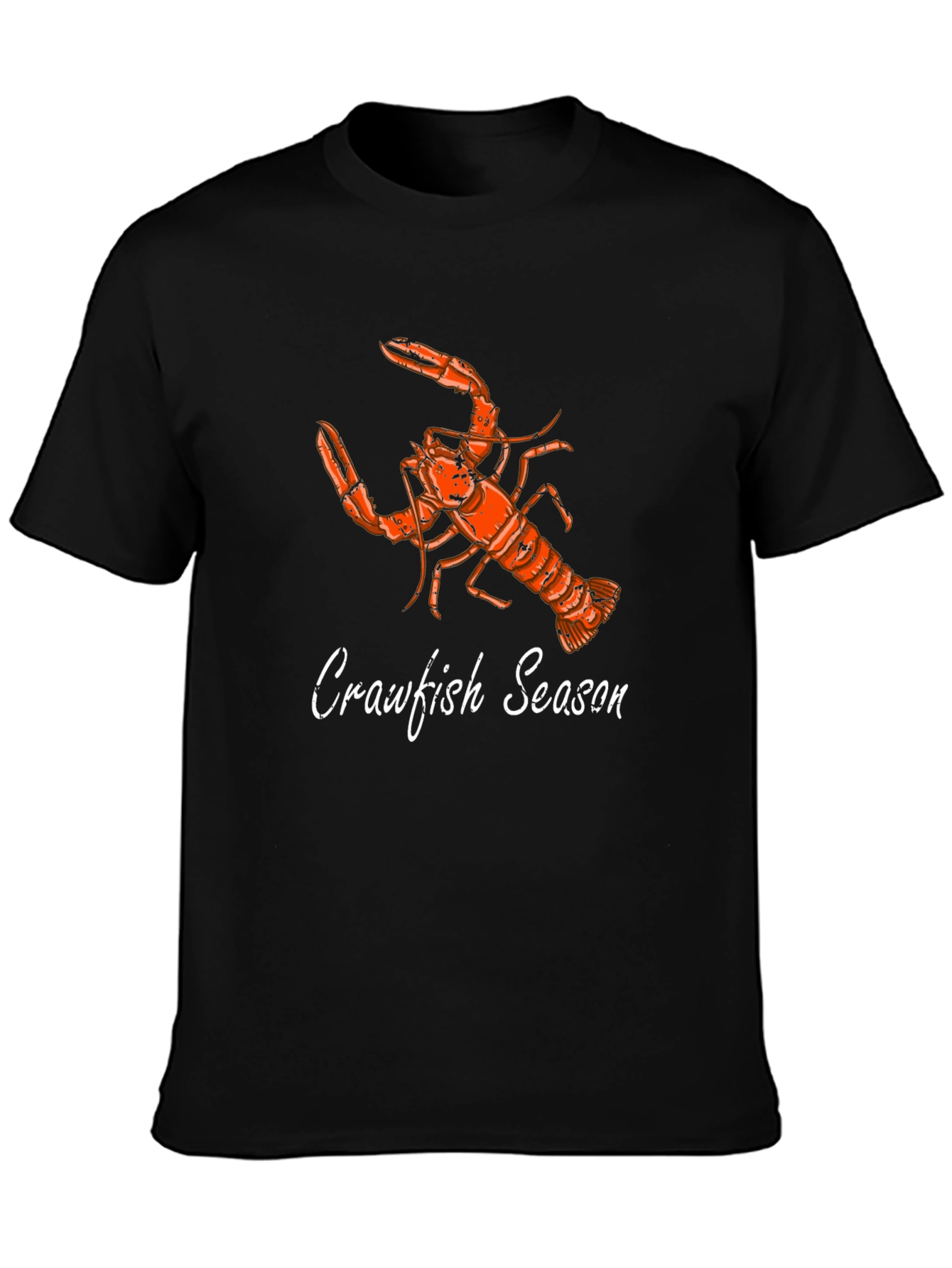 Crawfish Season Graphic T-Shirt - Black