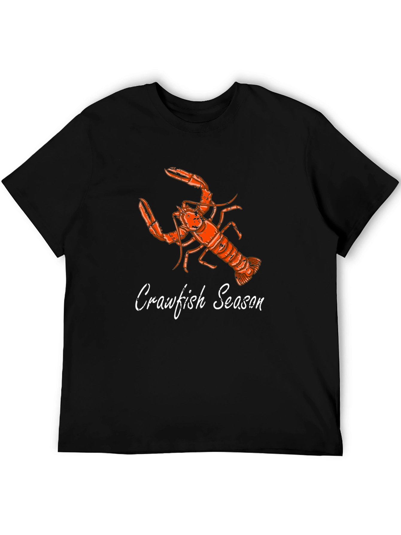 Crawfish Season Graphic T-Shirt - Black