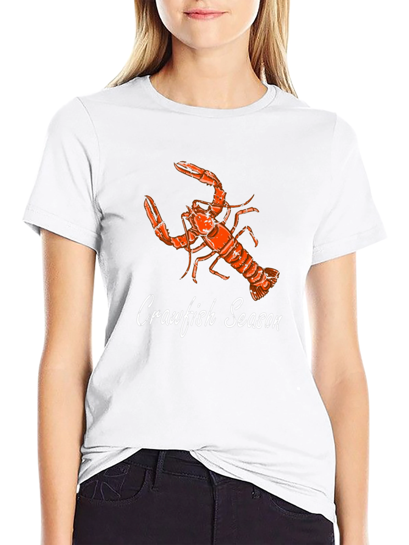 Crawfish Season Graphic T-Shirt - Black