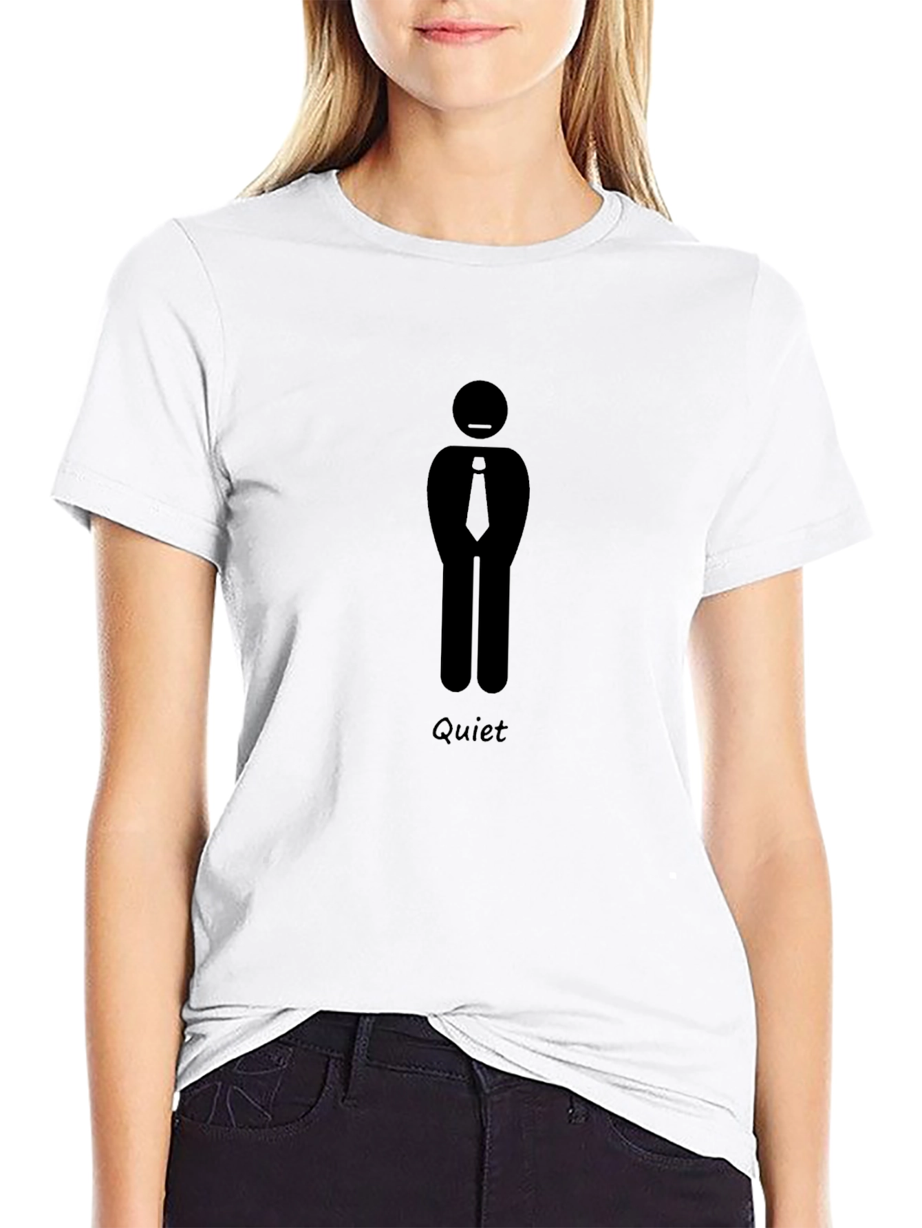 Quiet Man Graphic Tee - Black