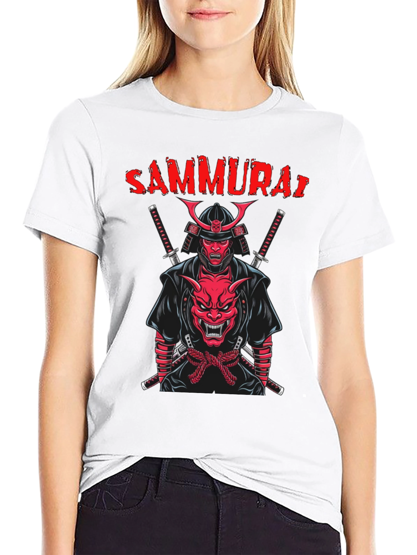 Samurai Graphic T-Shirt - Black