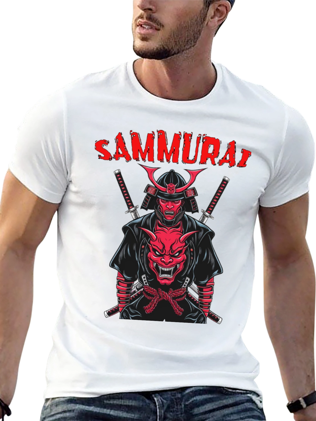 Samurai Graphic T-Shirt - Black