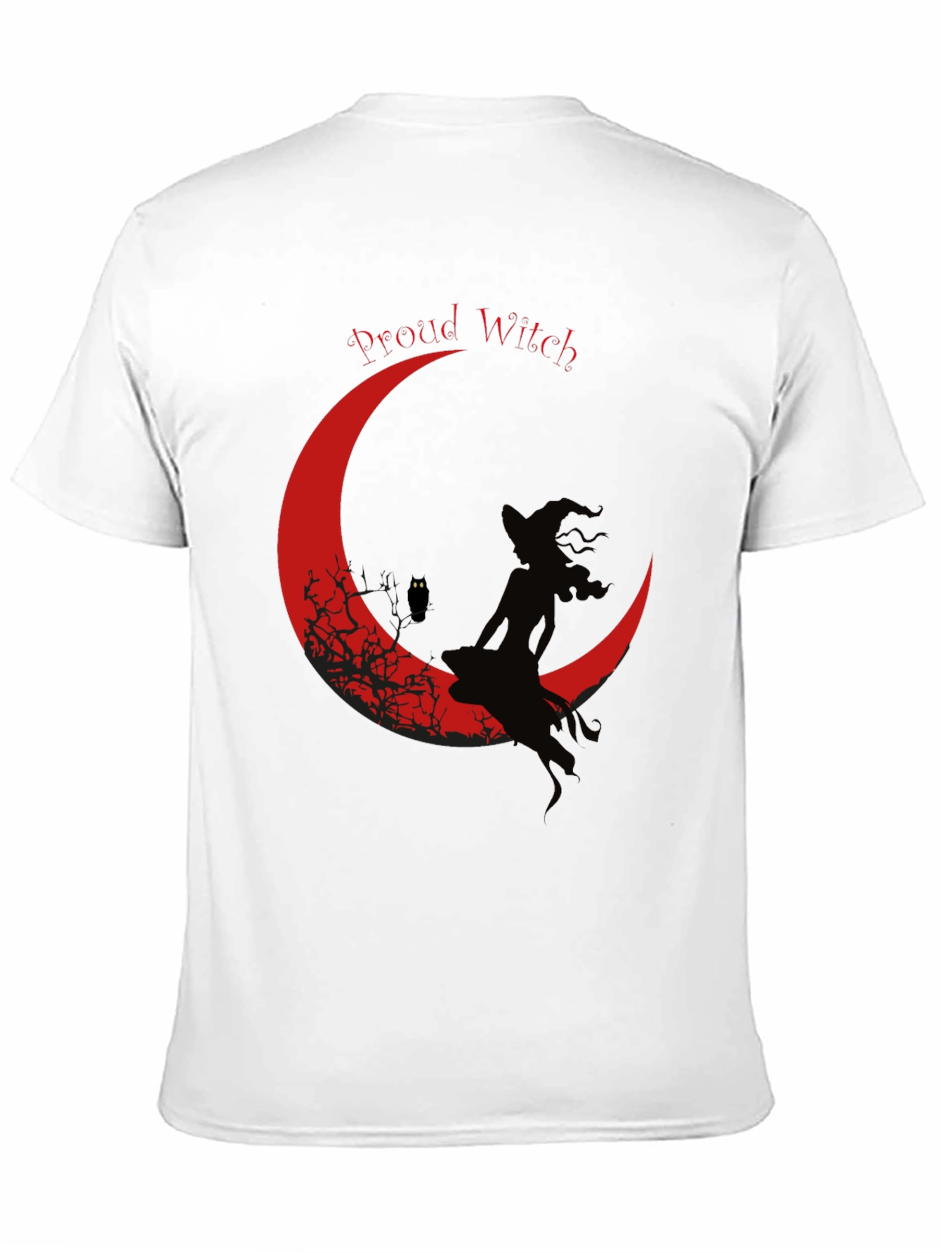 Proud Witch Graphic Tee - Crescent Moon Design
