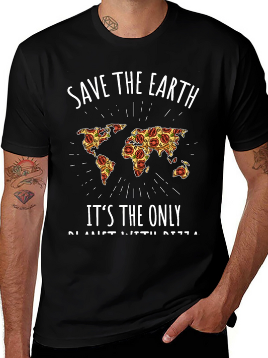 Save the Earth Pizza World T-Shirt