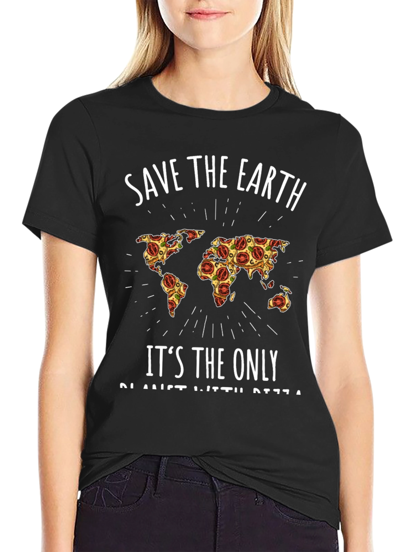 Save the Earth Pizza World T-Shirt