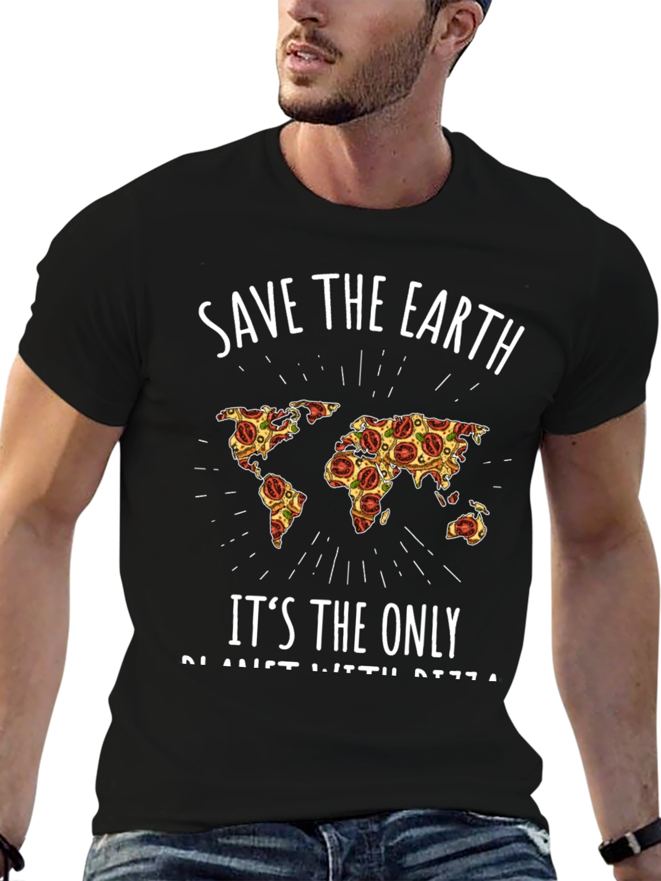 Save the Earth Pizza World T-Shirt