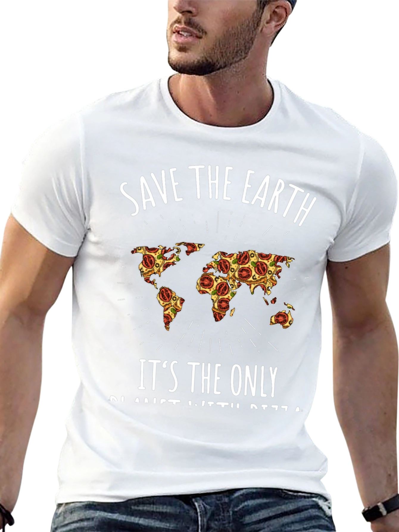 Save the Earth Pizza World T-Shirt