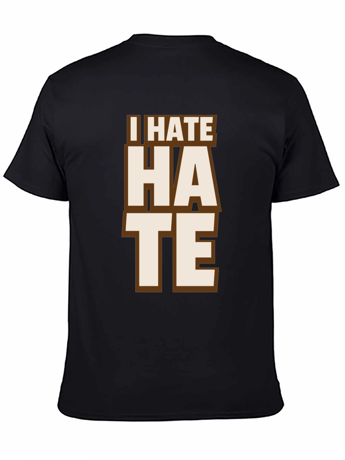 I Hate Hate Tee - Mens Black Graphic T-Shirt