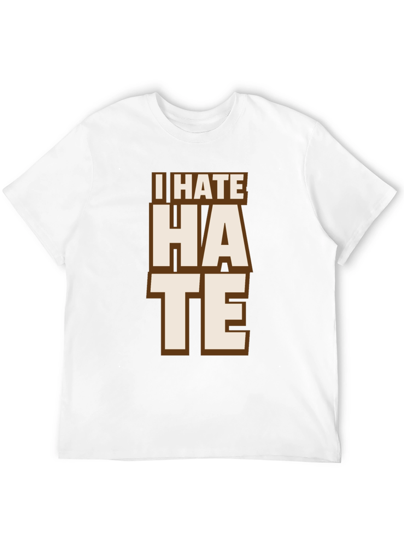 I Hate Hate Tee - Mens Black Graphic T-Shirt