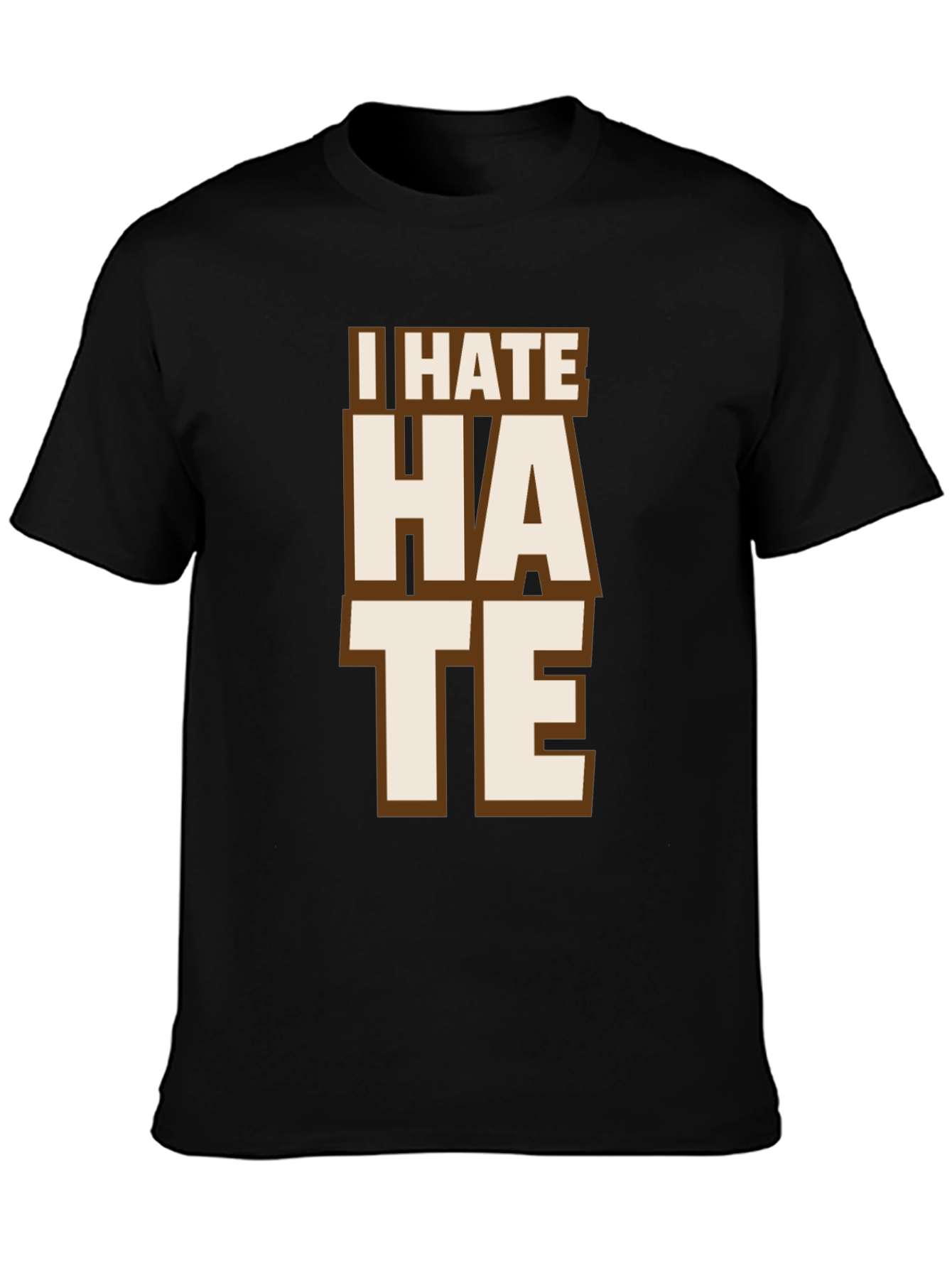 I Hate Hate Tee - Mens Black Graphic T-Shirt