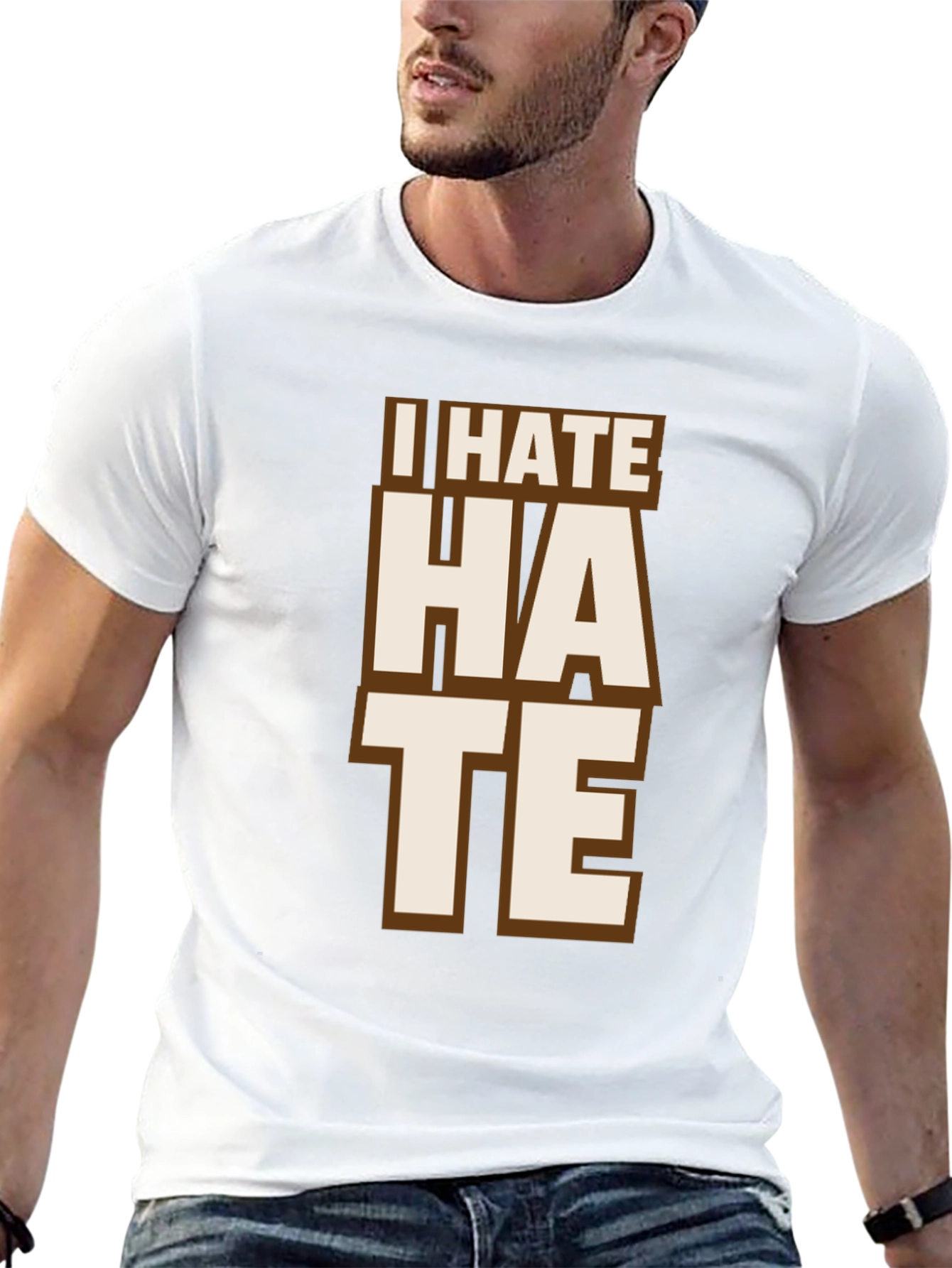 I Hate Hate Tee - Mens Black Graphic T-Shirt