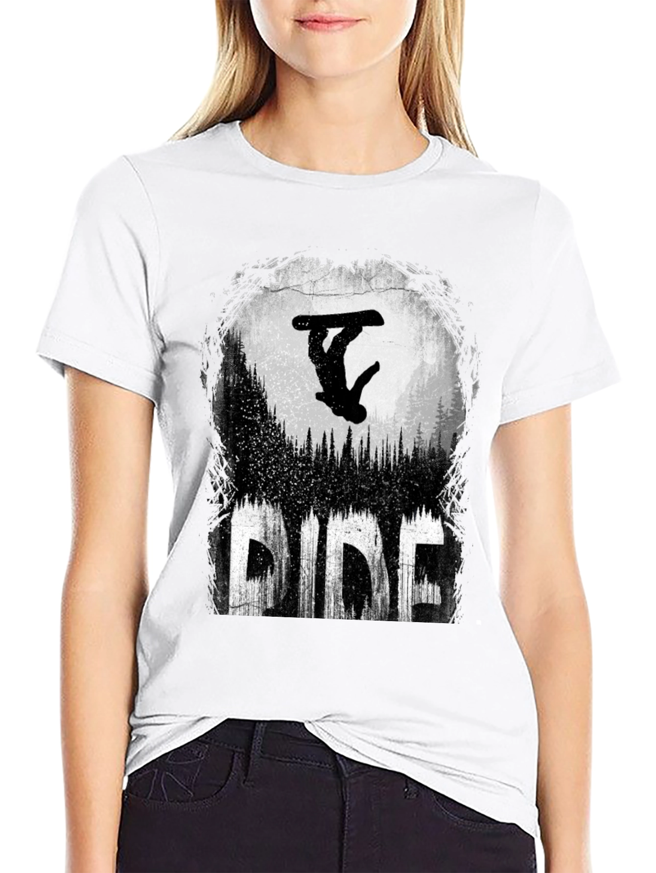 Ride Graphic Tee - Snowboarder Design