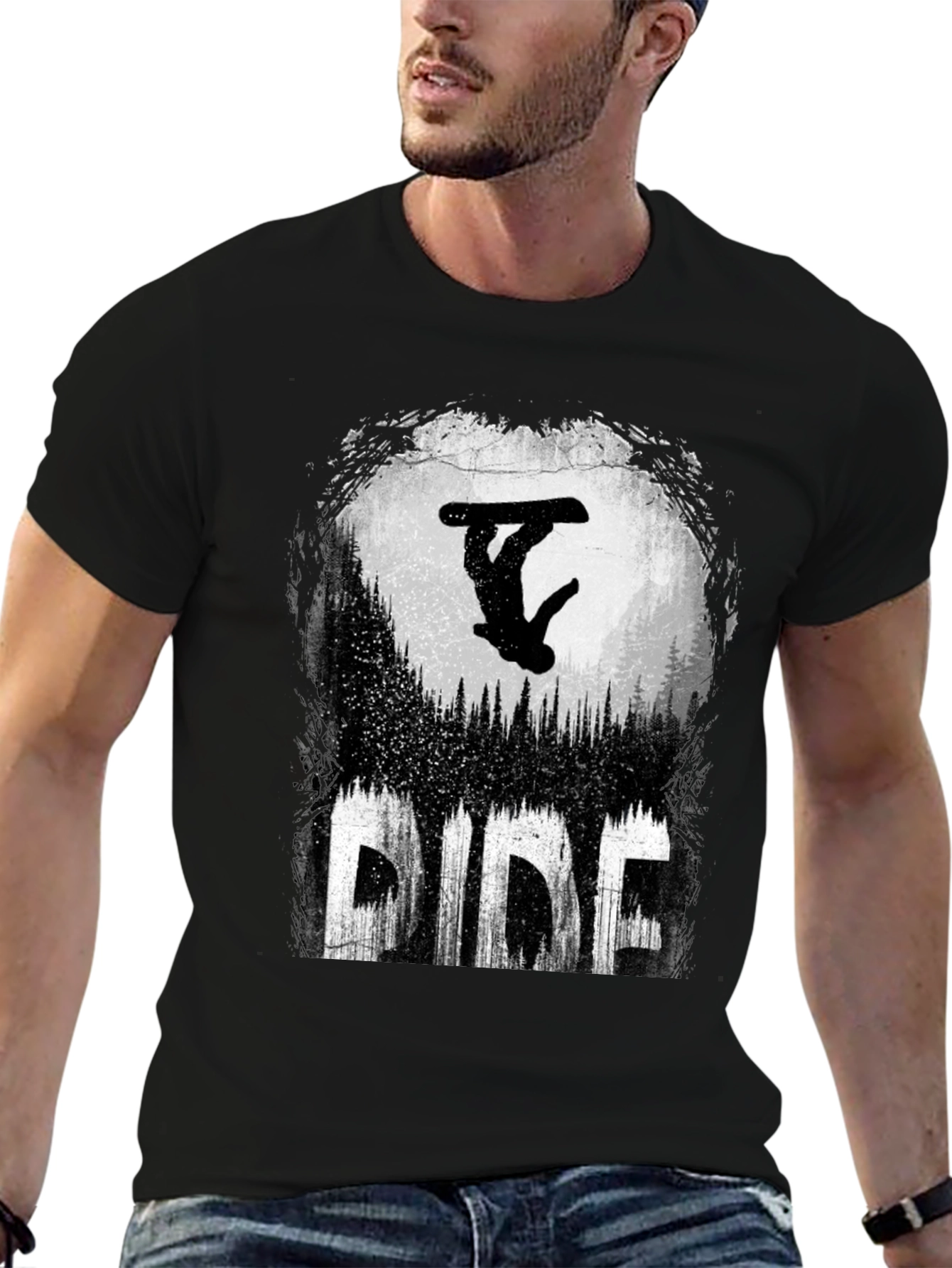Ride Graphic Tee - Snowboarder Design