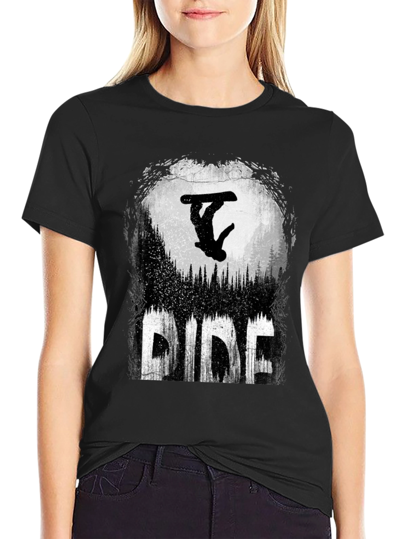 Ride Graphic Tee - Snowboarder Design