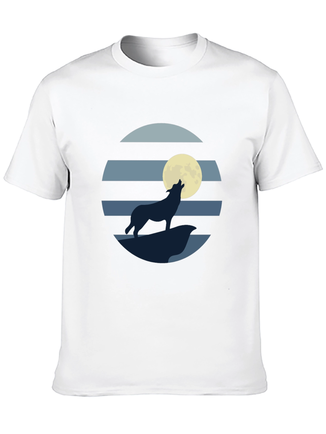 Wolf Moon Graphic Tee - Mens Black T-Shirt