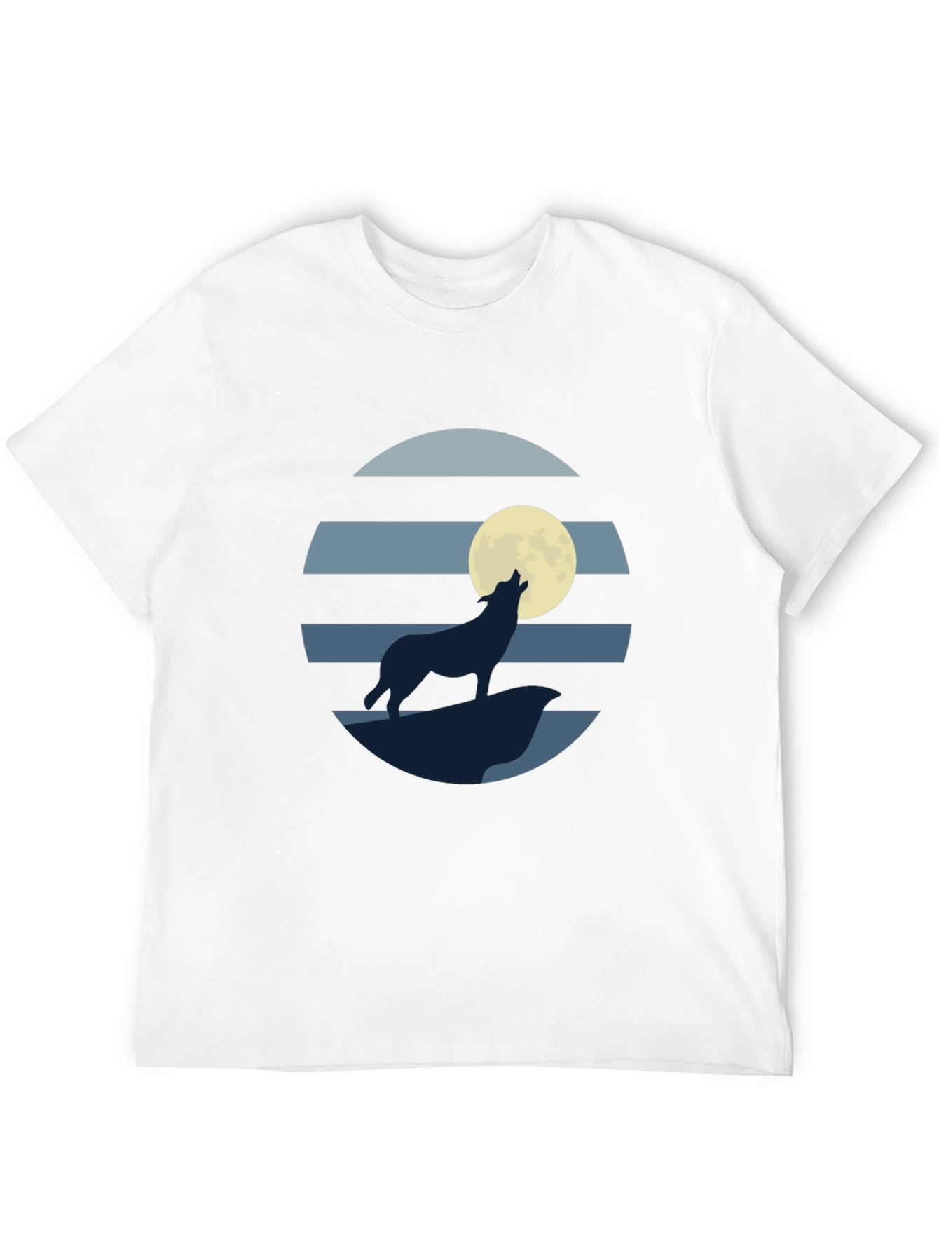 Wolf Moon Graphic Tee - Mens Black T-Shirt