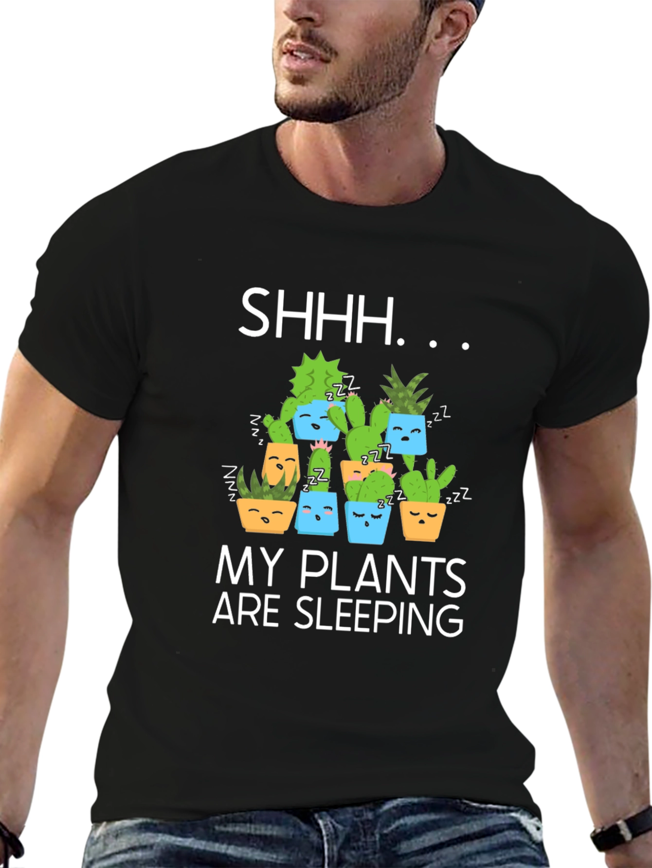 Shhh My Plants Are Sleeping Graphic T-Shirt