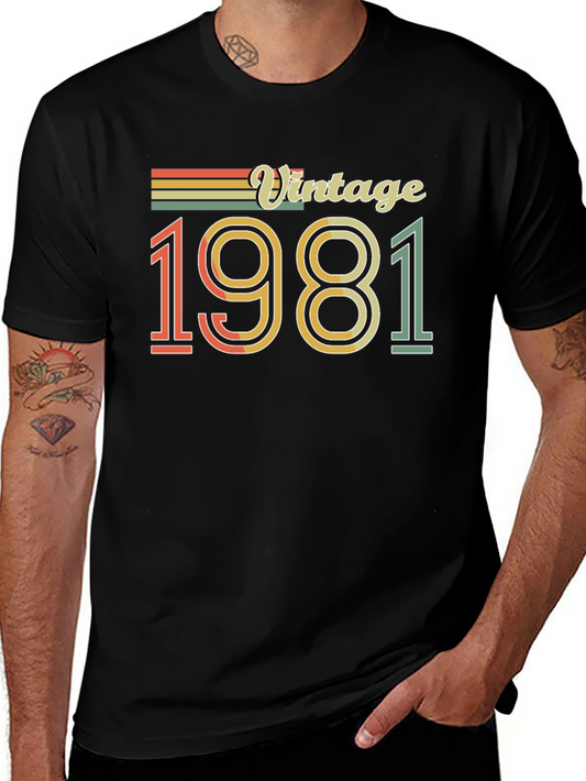 Vintage 1981 Graphic Tee - Retro Style