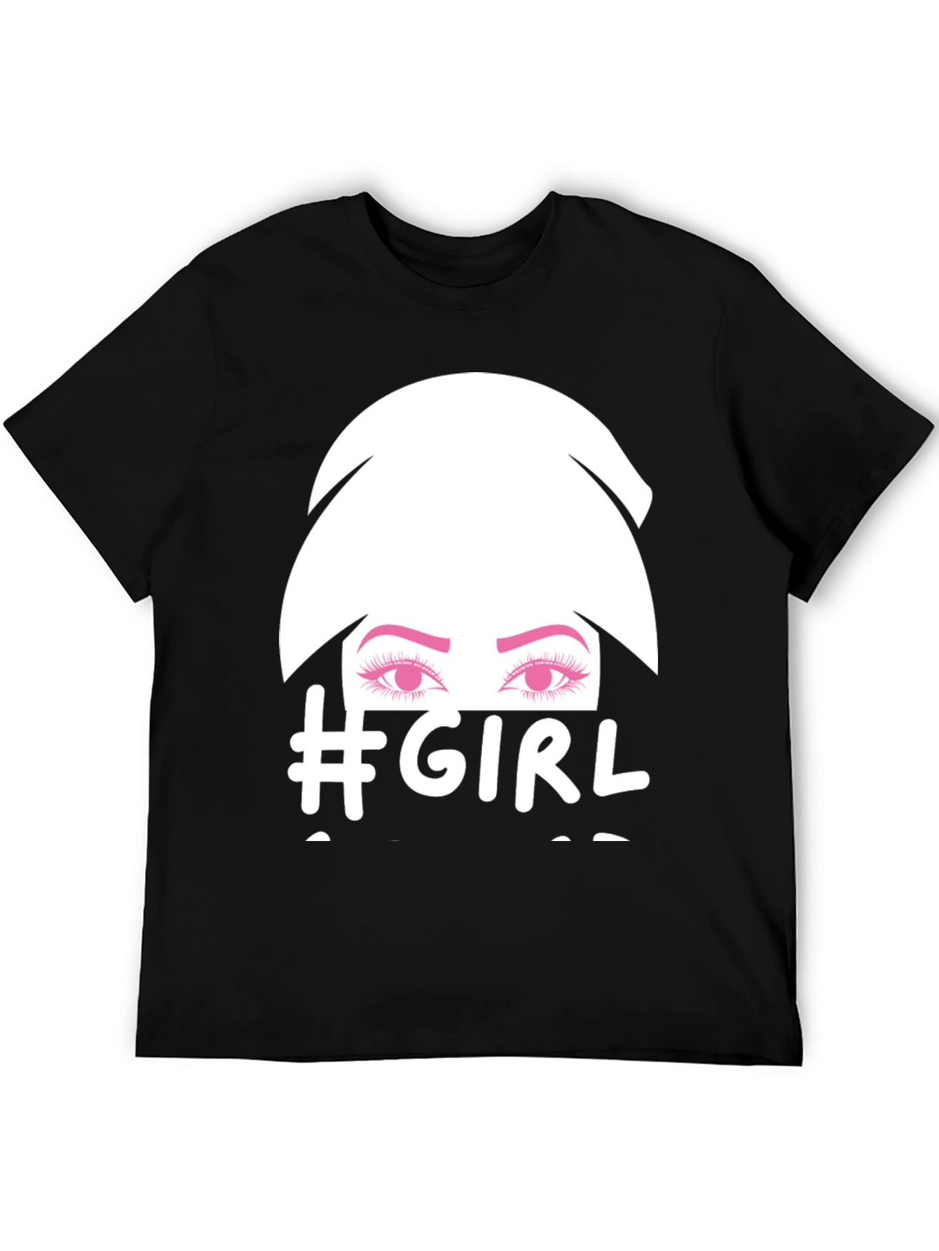 #Girl Graphic Tee - Stylish & Trendy Black T-Shirt