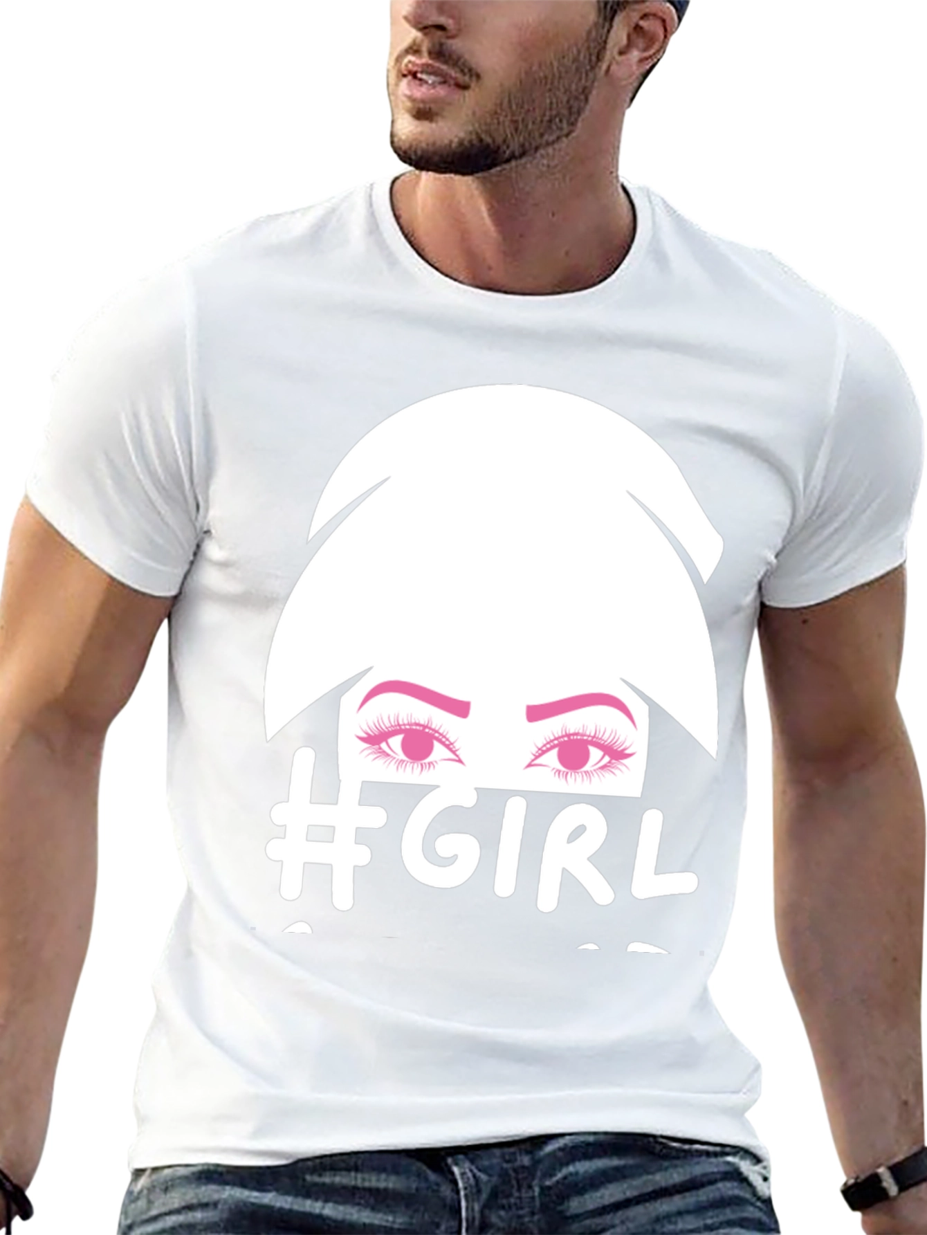 #Girl Graphic Tee - Stylish & Trendy Black T-Shirt